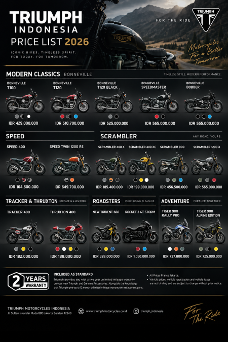 Harga Triumph Indonesia 2025